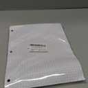 Loose Leaf Graph paper 8 x 10.5, Graph Ruled Paper, 3 Hole Punched Paper, 4 x 4 Quad Ruled Graph Paper, 10-1/2" x 8" Filler Paper Notebook Paper, 130 Sheets Graphing Paper for Business Home School