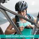 Bike Water Bottle Holder Bicycle Cage for Mountain Road MTB Gravel Adult Bikes Cycling Universal Carrier Rack 2 Pack Aluminum Alloy Ultralight Kettle Drink Accessories Greenish Cyan