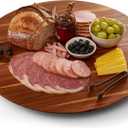 21" Acacia Wood Lazy Susan for Table Top - Wooden Turntable Serving Tray for Charcuterie Boards Cheese Board - Extra Large Round Lazy Susan Organizer - Kitchen Revolution for Countertop (21 Inch)