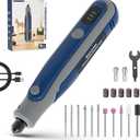 Rotary Tool, Cordless Rotary Tool Kit 4V, Mini Cordless Rotary Tool, Variable Speed, for Carving, Engraving, Sanding, Polishing, Cutting, DIY Crafts and Pet Nails, Navy Blue
