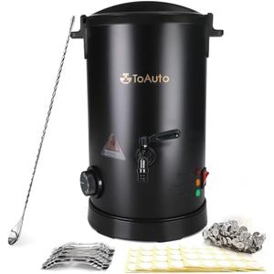 TOAUTO 10Lbs Wax Melter for Candle Making - Candle Wax Melting Pot with Faster Pour Spout and Temperature Controller, No Cloggy and Easy Clean Up