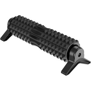 New Upgrade Bracket Foam Roller with Stand for Back Leg Pain, 21 Inch Firm Deep Tissue Muscle Massager for Sore Muscles (Black)