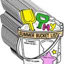 Nuanchu 36 Pieces My Summer Bucket List Activity Poster End of Year Gift Color Your Summer Bucket List Art Poster End of Year and Camp Supplies, one size