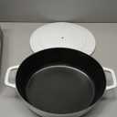 Staub Cast Iron 6.25-qt Shallow Oval Dutch Oven - White