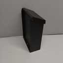 Architectural Mailboxes Modern Heritage Vertical Wall-Mounted Mailbox for Outside, Rust-Resistant Galvanized Steel Metal Small Mail Box, Black Modern Wall Mailbox