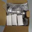 DRomance Flameless Window Candles with Remote and Timer, Battery Operated LED Taper Candles with Suction Cups Set of 6 Christmas Window Candle Holiday Decor(Silver Holders)