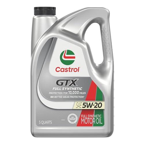 Castrol GTX Full Synthetic 5W-20 Motor Oil, 5 Quarts
