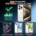 2025 New for iPhone 15 Pro Case Waterproof, [Compatible with MagSafe][Built-in Camera & Screen Protector][Full Body Shockproof][IP68 Waterproof][Dustproof] Phone Case for iPhone 15 Pro 6.1" (Orange)