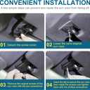 Veharvim Sun Visor Repair Kit Fits for Dodge RAM 1500 Trucks 2019-2023, 1 Pack Aluminum Car Sun Visor Repair Kit, Car Sun Visor Fixer, Sun Visor Clip Replacement, Dodge Ram 1500 Accessories