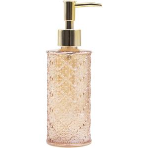 Soap Dispenser with Pump, Refillable Liquid Hand Soap Dish Soap Dispensers for Bathroom Counter, Kitchen Sink (Golden)