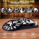 Valdivia Retro Vinyl Record Coasters with Player, 6 Pcs Music Coasters for Drinks, Bars, Cool Apartment Decor and Funny Housewarming Gifts New Home Presents for Music Lovers, Birthday Gifts for Men