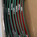 Christmas Tree Collar, 28.4" Festive Drum Design Tree Ring, Durable Plastic with Mirror Finish, Easy to Assemble and Clean, Pet-Proof Base Cover for 8ft Trees red / green