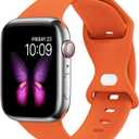 Sport Bands Compatible with Apple Watch /41mm, SE 6/5/4 44/40mm, 38mm S/M M/L for Women Men Silicone iWatch Band
