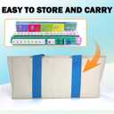 American Mahjong Game Set, Portable Carrying Bag,Acrylic 160 Tiles,Western Mahjong Tiles Set,Complete Ma Jong Set (Green)