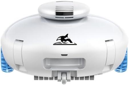 Robotic Pool Vacuum, Cordless Pool Cleaner for Above Ground/Inground Pools - 7500mAh Battery, Dual Motors, 140mins Runtime, Powerful Suction Pool Robot for Flat Swimming Pools, (2025 Upgraded)
