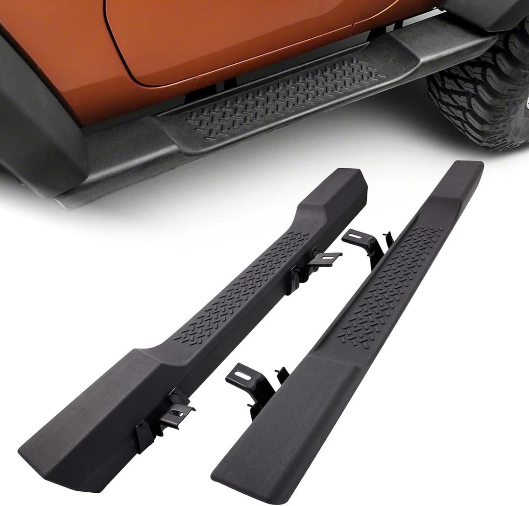 6 inches OE Style Running Boards, Side Steps, Nerf Bars Compatible for 2007-2018 Jeep Wrangler JK 2 Door, Black