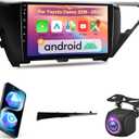 EKAT Car Radio Stereo for Toyota Camry 2018 2019 2020 - Wireless Carplay & Android Auto, 2+64G Android Touchscreen with Equalizer, WiFi, GPS Navigation, FM RDS, AHD Rear View Cam