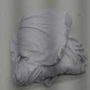 IVAPUPU 2 Pack 4FT Table Cloth for Rectangular Fitted Events Stretch White Table Covers Washable Cover Spandex Spring Tablecloth Protector for Party, Wedding, Cocktail, Banquet, Festival