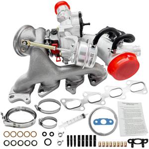 55565353 Turbo Turbocharger with Complete Installation Kits | Compatible with Chevy Cruze 2011-2015, Cruze Limited 2016, Trax Sonic Buick Encore L4 1.4L (Fits LUJ LUV Engine Only)