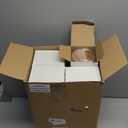 Irenare 16 Pcs Glass Containers Canister Set, 17 oz Food Storage Spice Jars with Airtight Lids, Clear Kitchen Containers for Coffee Sugar Tea Beans Nuts Candy Pantry Organization(Wood)