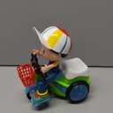 Cartoon Stunt Tricycle Toy, Kids Simulation Tricycle Toy Music Light Electric Three Wheeled Boy Girl Toy for Kids (As Show)