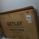 Tall Garden Animal Barrier Fence With Gate,40 in(H)27 in(L) 12 Panels Dog Digging Fence Barrier, Black Metal Temporary Fences, Reusable Defense Fencing For Outdoor Yard. Total 26.2 FtPatented