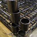 60"x24"x72" PRIME HEAVY DUTY Black 5-Tier Wire Shelving NSF 3000 LBS MAX Capacity Storage Rack for Commercial, School, Home, Garage, Warehouse, Industrial, and Hospital Uses (with Wheels)