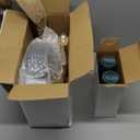 LIYH 180 Pcs Green and Gold Plastic Plates - Green Plastic Dinnerware sets, Disposable Dinner Dessert Plates, Gold Plastic Silverware Cups for Holiday, Party