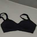 Warners Easy Does It Underarm-Smoothing with Seamless Stretch Wireless Lightly Lined Comfort Bra (Large, Rich Black)