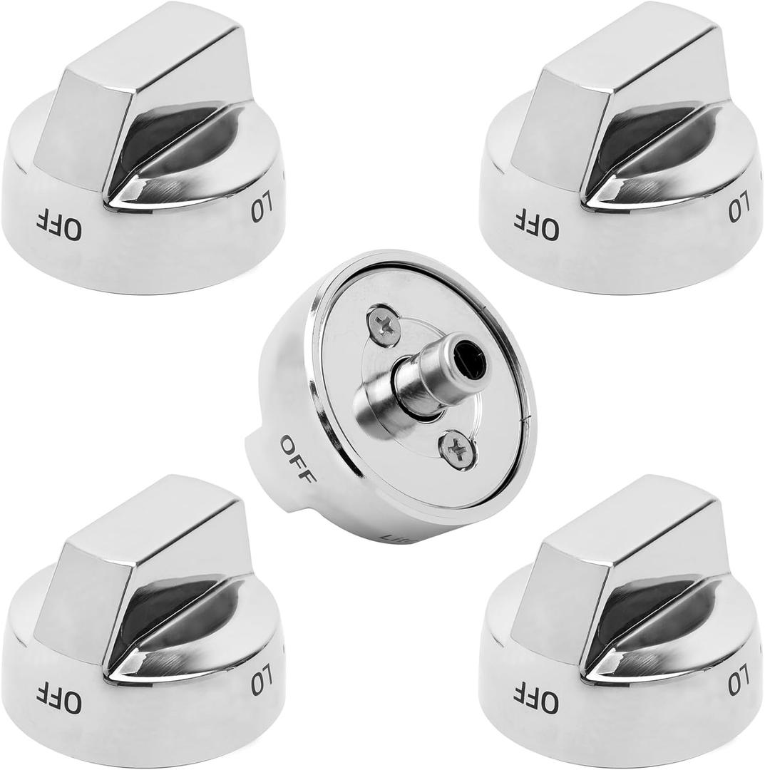 DG68-00377A Stove Knob Replacement for Samsung Oven Knobs Replacements for Samsung Compatible with NX58F5500SS FX710BGS NX58H9500WS NY58J9850WS NX58H9500WS, Stainless Steel Reinforcement, Durable