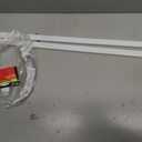 Prime-Line K 5167 36 In. L Steel Reinforced White Vinyl Push Bar for Hinged Swinging Screen Doors (Single Pack)