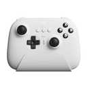 8BitDo Ultimate Bluetooth Controller with Charging Dock, Wireless Pro Controller with Hall Effect Sensing Joystick, Compatible with Switch, Windows and Steam Deck (White)