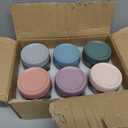 NETANY 6-pack 16 oz Overnight Oats Containers with Lids, Glass jars with Airtight Lids, Wide mouth Mason Salad jars, Glass Food Storage Containers for Snacks Yogurt Spice Sugar