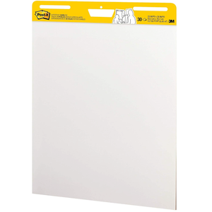 Super Sticky Easel Pad 25 in x 30 in White 30 Sheets
