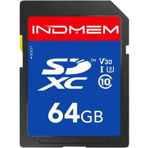 64GB SD Card, High Speed up to 90M/S, C10/U3/V30, SDXC UHS-I Memory Cards, Full HD & 4K Video Compatible with Digital Camera, HD Camcorders, DSLR and PC, 64GB(1pc)