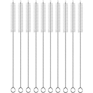 Straw Cleaner Brush Extend 12 inch, Extra Wide 12mm diam Pipe Cleaners, Extra Long Straw Brush for Sippy Cup, Water Bottle and Tubes, Drinking Straw Cleaning Brush Set 10 Pack