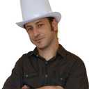 Funny Party Hats White Costume Felt Top (White)