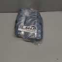 KOUFALL Stone Blue Linen Curtains for Bedroom,2 Panels Bronze Grommet Semi Sheer Dusty Blue Curtains for Living Room,Grey Blue,84 Inch Length 2 Panels