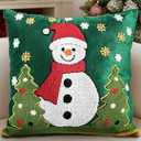 Spring Pillow Cover 18x18 Inch  Embroidered Summer Throw Pillow Cover Flowers Birds Farmhouse Decorative Cushion Case with Hidden Zipper Decoration for Couch, Sofa, Living Room(1 Pack)