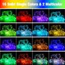 Nazuwke 164Ft Rope Lights Outdoor, 500 LEDs 18 Colors Changing String Lights Plug in with Remote, IP68 Waterproof Twinkle Fairy Light Rope Lighting Indoor for Bedroom Patio Christmas Halloween Decor