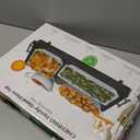 Chefman Electric Warming Tray with Adjustable Temperature Control, Perfect For Buffets, Restaurants, Parties, Events, and Home Dinners, Large 21 x 16 Glass-Top Surface Keeps Food Hot  Black