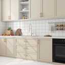 FunStick Taupe Beige Wallpaper Peel and Stick Beige Contact Paper for Cabinets Drawers Countertops Kitchen Vinyl Wrap for Cabinet Wallpaper Waterproof Self Adhesive Wall Paper for Bedroom Walls 16x80