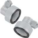 2 pcs Type B Hose Adapter 1.25-1.5 inch Hose Conversion Adapter Plastic Pool Hose Adapter for Filter Pumps and Saltwater System Replacement Parts for Above Ground Swimming Pools