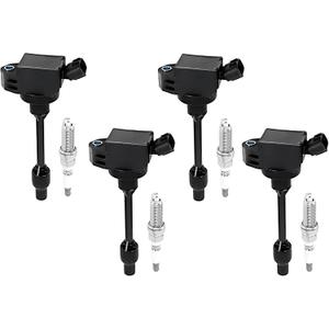 Ignition Coil Pack Iridium Spark Plugs Set of 4 Compatible with 2018-2020 Camry 2020 Corolla 2019-2020 RAV4 Replacement for UF848 96210