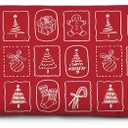 KEUSPI Red Coquette Christmas Body Pillow Cover 20x54, Preppy Girly Christmas Decor, Red and White Xmas Tree Winter Holiday Decorative Long Hug Pillow Covers for Couch Bed