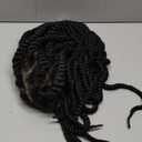 26" Full Lace Knotless Boho Twist Braided Wigs Full Double Lace Braid Wig with Baby Hair Lace Front Braided Wigs for Black Women Human Hair Blended Lace Frontal Braids Wig (Black)