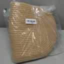 MEGASKET Jute Wicker Storage Basket with Handles, 17"x12"x8" Decorative Woven Baskets for Organizing Dog Toy, Gifts, Book, Towel, Cloth, Boho Storage Bin for Shelves, Entryway, Closet, Home Decor