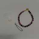 Marble Beaded Phone Wrist Strap,Detachable Phone Bracelet Strap with Tether Tab,Hands-Free Wristlet Strap (Purple Peacock Agate)