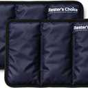 Rester's Choice 2 Pack Reusable Gel Ice Packs for Injuries – Flexible Cold Pack for Pain Relief & Swelling, Stays Cold Longer, Medium 7” x 12”, for Knee, Back, Shoulder (Dark Blue, 2 Pack, 7x12)