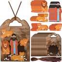 Syhood 24 Set Daniel and The Lion's Den Craft Kit, Sunday School VBS Religious Crafts Easter DIY Christian Bible Craft Kit for School Home Activities